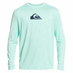 Quiksilver Mens Solid Streak Long Sleeve UPF 50 Rashguard -Volcom Shop 0825ffae 0c72 4268 b83c 7489196a6d9a