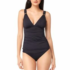 Bleu Rod Beattie Womens Surplice Shirred Tankini Top -Volcom Shop 17406050 0a39 480b 9c72 99d246ba9609