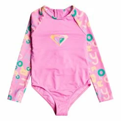 ROXY Girls Funny Bambino Long Sleeve One-Piece Rashguard