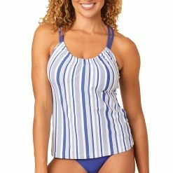 Next By Athena Women's Cascade Shirr Tankini Swim Top