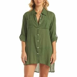 Helen Jon Womens Relaxed Shirt Dress -Volcom Shop 2bb6318a d27f 4f1a b2f2 a0253b5bd396
