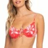 Roxy Womens Seaside Tropics Underwire Smocked Bikini Top -Volcom Shop 30aebbfe 82a1 451c a0d6 bcd903a4712b
