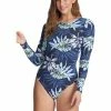 Roxy Womens Baby Long Sleeve UPF 50 One-Piece Swimsuit