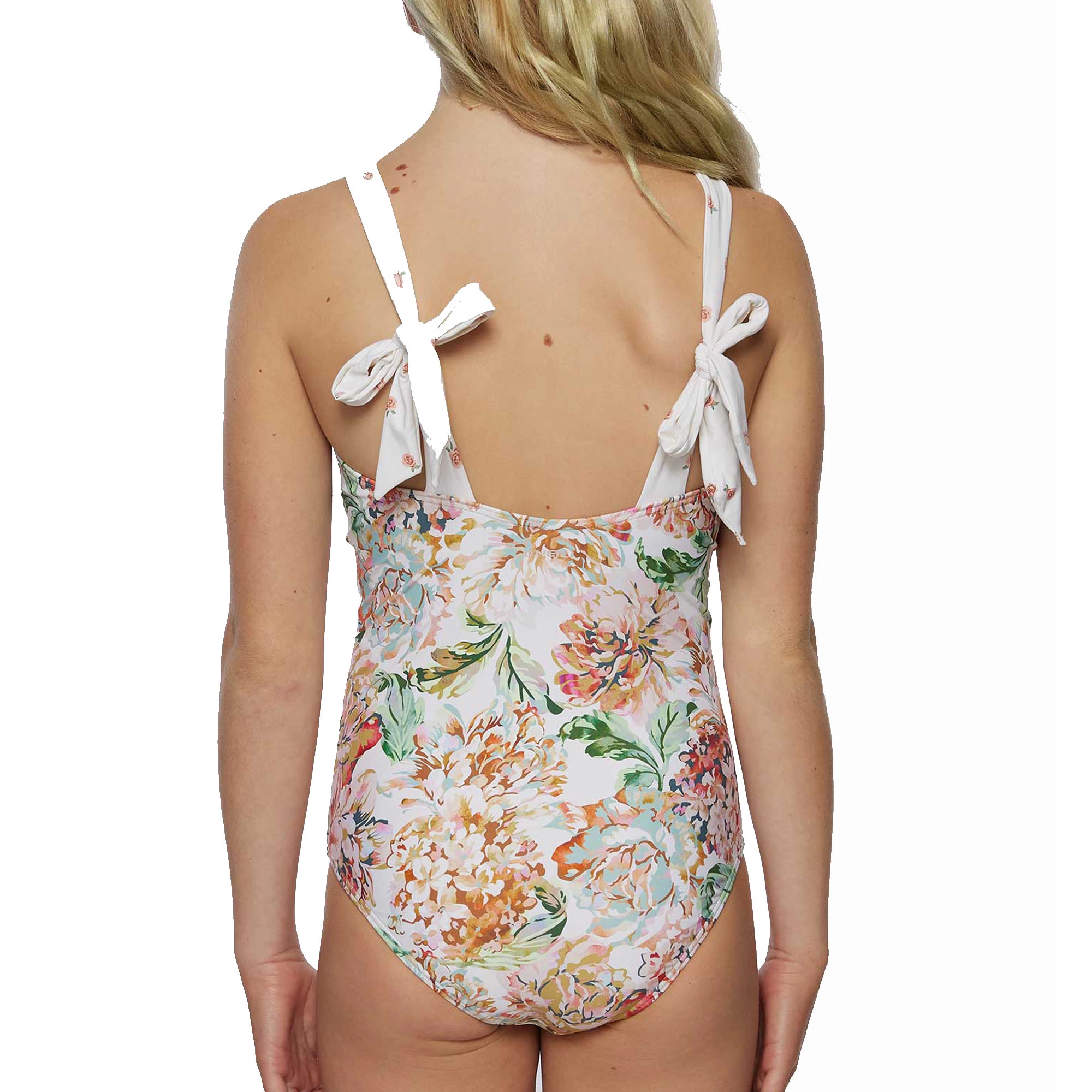 O'Neill ONeill Girls Arden Floral Tie Straps One Piece Swimsuit 4 O'Neill ONeill Girls Arden Floral Tie Straps One Piece Swimsuit - Image 2