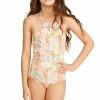Billabong Girls Windsong One Piece High-Neck One Piece Swimsuit