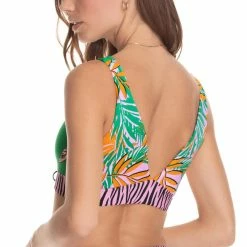 Maaji Women's Subtle Petals Allure Long Line Triangle Bikini Top -Volcom Shop 443680c5 2b58 4ead 8030 ffa35d8c5e21