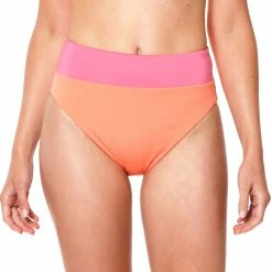 Sanctuary Womens Banded High Leg High Rise Bikini Bottoms