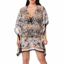 Bleu Rod Beattie Womens Caftan Chiffon Cover Up
