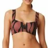 Sanctuary Womens Abstract Animal Bikini Top