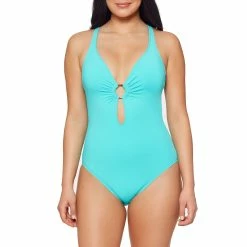 Bleu Rod Beattie Womens Cross Back One Piece Swimsuit -Volcom Shop 736404c6 4eda 4929 80b1 257a1afe1e58
