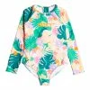 ROXY Girls Paradisiac Island Long Sleeve One-Piece Rashguard