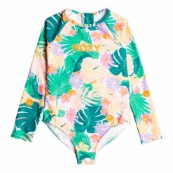 ROXY Girls Paradisiac Island Long Sleeve One-Piece Rashguard