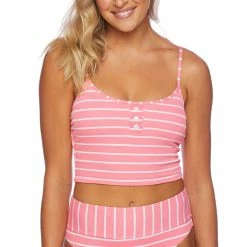 Splendid Womens Atmospheric Stripe Cami Bikini Top