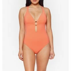 Bleu Rod Beattie Womens Cross Back One Piece Swimsuit -Volcom Shop 82a99736 031e 46f0 9e9c 442790d1d4f0