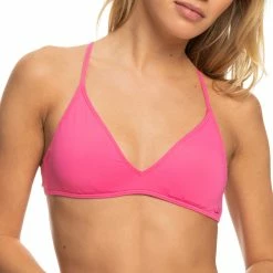 ROXY Womens Beach Classics Athletic Triangle Bikini Top -Volcom Shop 96f674fc 124e 4eee b248 69c82df955a7