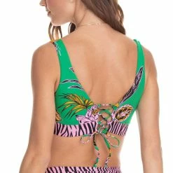 Maaji Women's Subtle Petals Allure Long Line Triangle Bikini Top -Volcom Shop 9c1a3d4e f1a2 483d 9a7d 402f186eb2ec