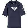 ROXY Girl's Whole Hearted Short Sleeve Rashguard -Volcom Shop a278fe5e d452 4dc3 b8d9 ce1e096da703