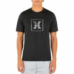 Hurley Mens Americana Short Sleeve Rashguard