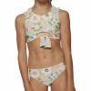 O'Neill ONeill Girls Twiggy Banded Tie Front Hi-Neck Swim Set