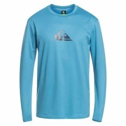Quiksilver Mens Solid Streak Long Sleeve UPF 50 Rashguard -Volcom Shop d952899a 26f6 4759 a697 47982b39e136