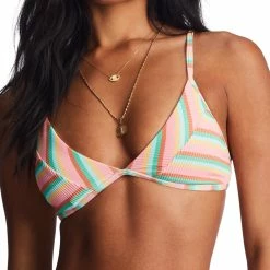 Billabong Womens Island Glow Tanlines Charlie Fixed Triangle Bikini Top