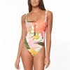 Sanctuary Womens Button Front OTS Mio One Piece Swimsuit