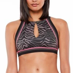 Sanctuary Women's Keyhole Highneck Swim Top